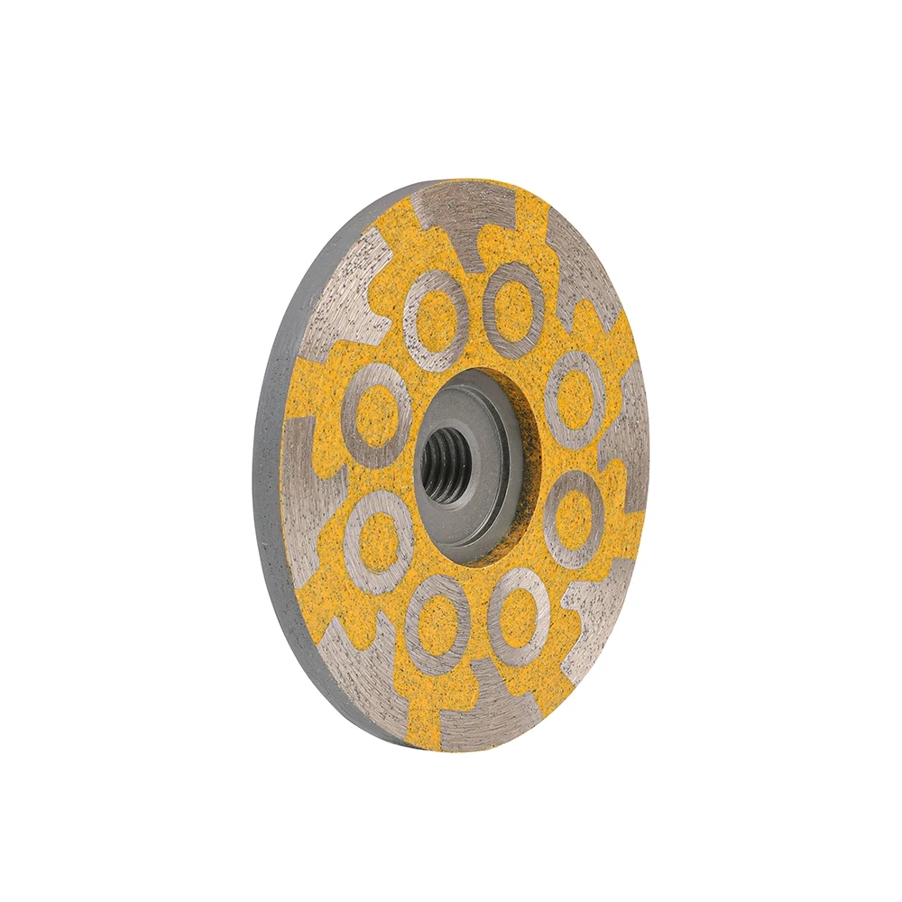 Speedone 4in Resin Filled 8-Tooth Cup Wheel for Stone Surface Grinding
