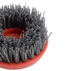 Speedone 200mm Round Antiquing Brush for Stone Finish Polishing