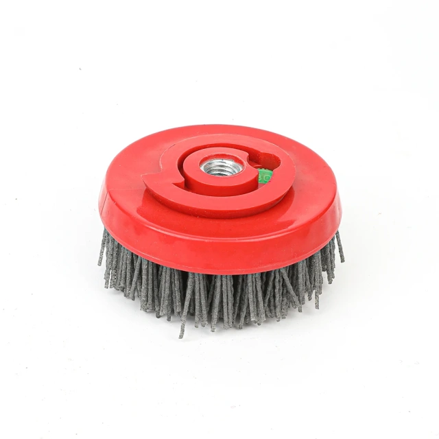 Speedone 200mm Round Antiquing Brush for Stone Finish Polishing