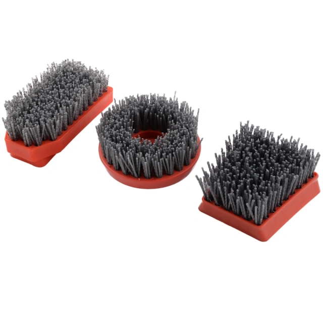 Speedone 200mm Round Antiquing Brush for Stone Finish Polishing