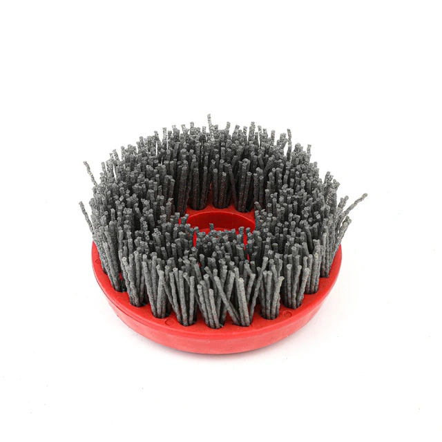Speedone 200mm Round Antiquing Brush for Stone Finish Polishing