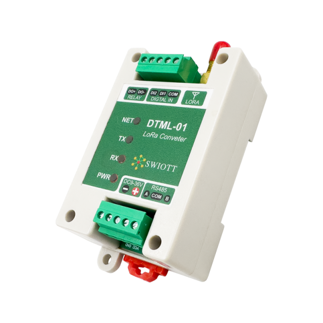 DTML-01 RS485 Industrial LoRa Converter DTU Modem Data Transmission