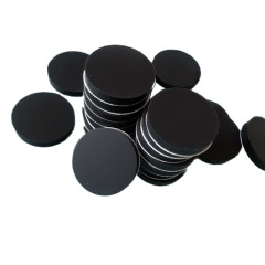 Round black silicone foam die cutting 