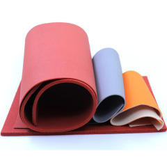Fine textured silicone foam roll support customization