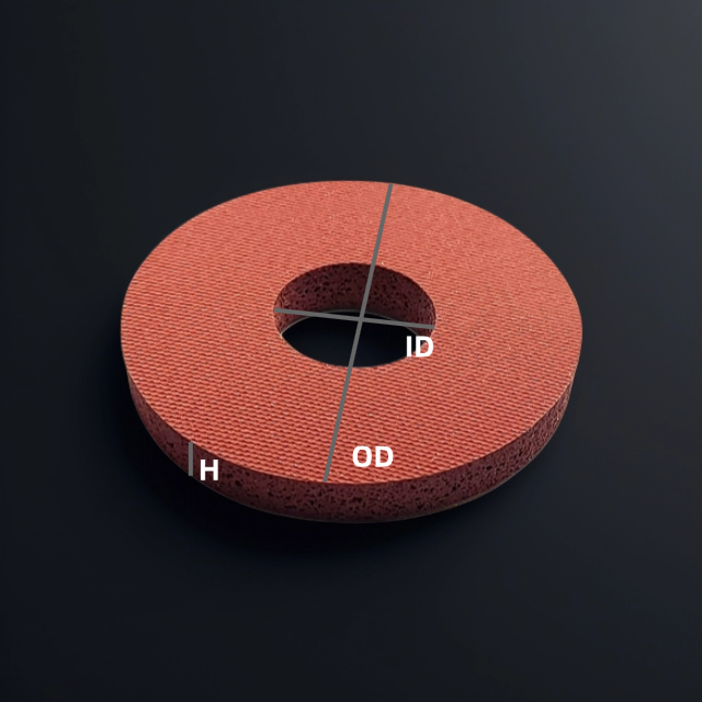 Ring shape silicone foam 