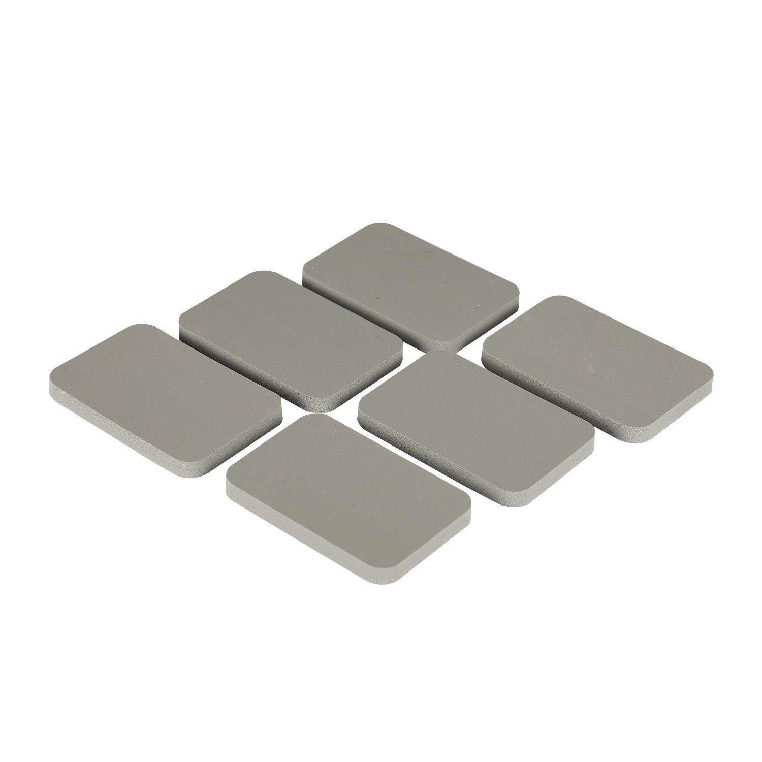 Gray Rectangle silicone foam piece
