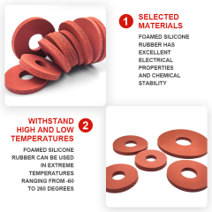 High Temperature Resistant Silicone foam Gasket
