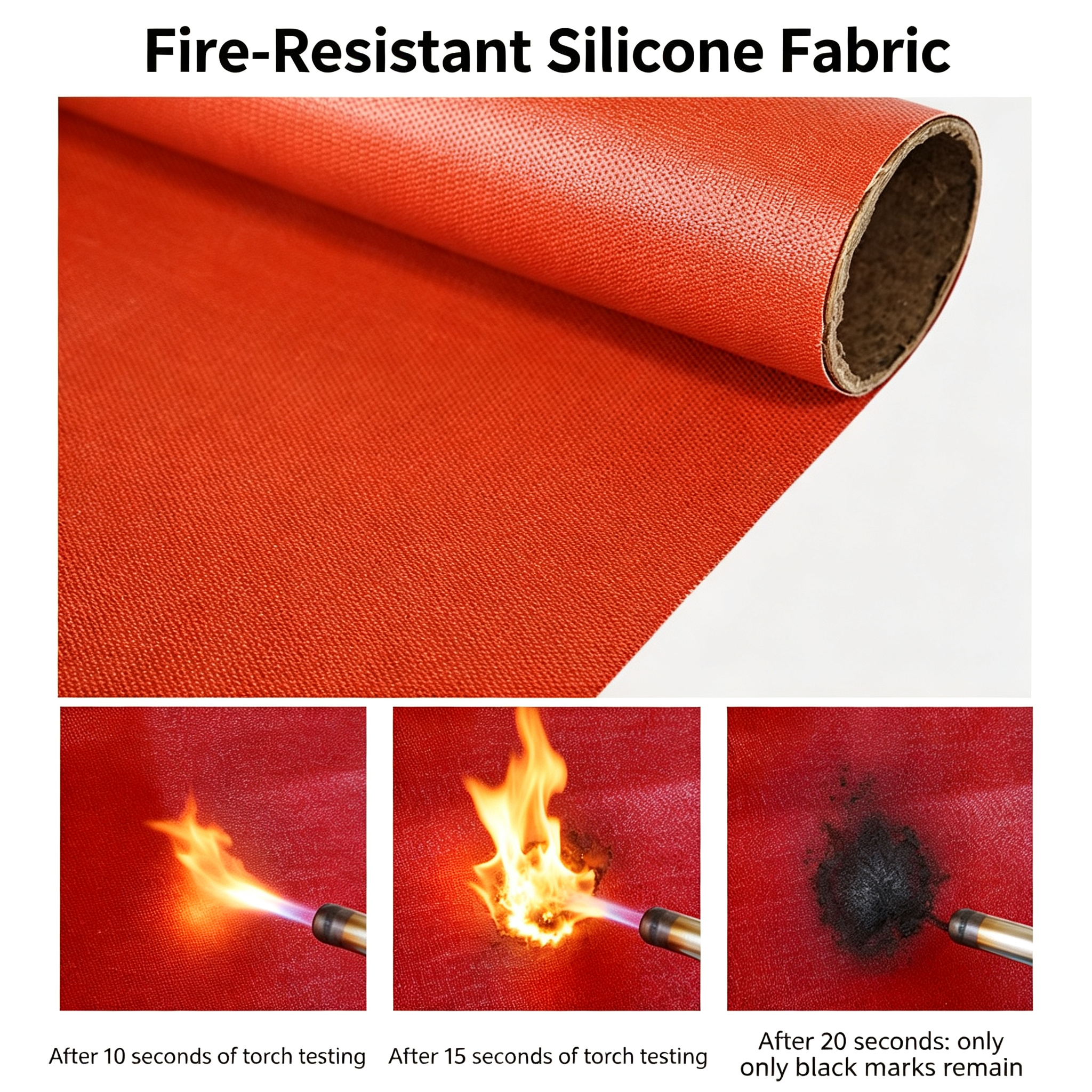 Fire Resistant Heat Resistant Silicone Coated Fiberglass Fabric
