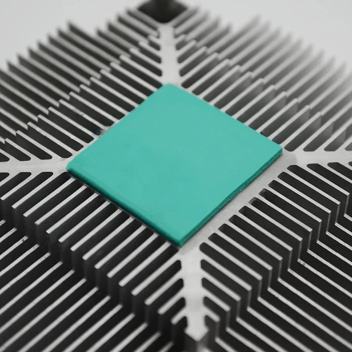 Silicone foam compared with a thermally conductive silicone pad