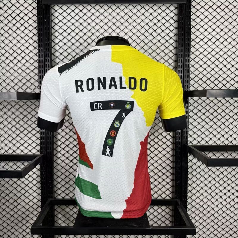 Cristiano Ronaldo Commemorative Edition Kit Soccer T-Shirt Player Version