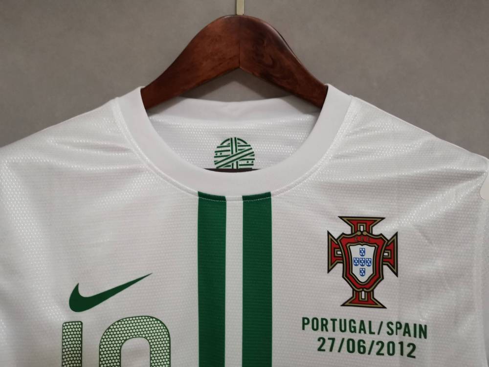 2012 Portugal Ronaldo #7 Euro Cup Away Retro Jersey