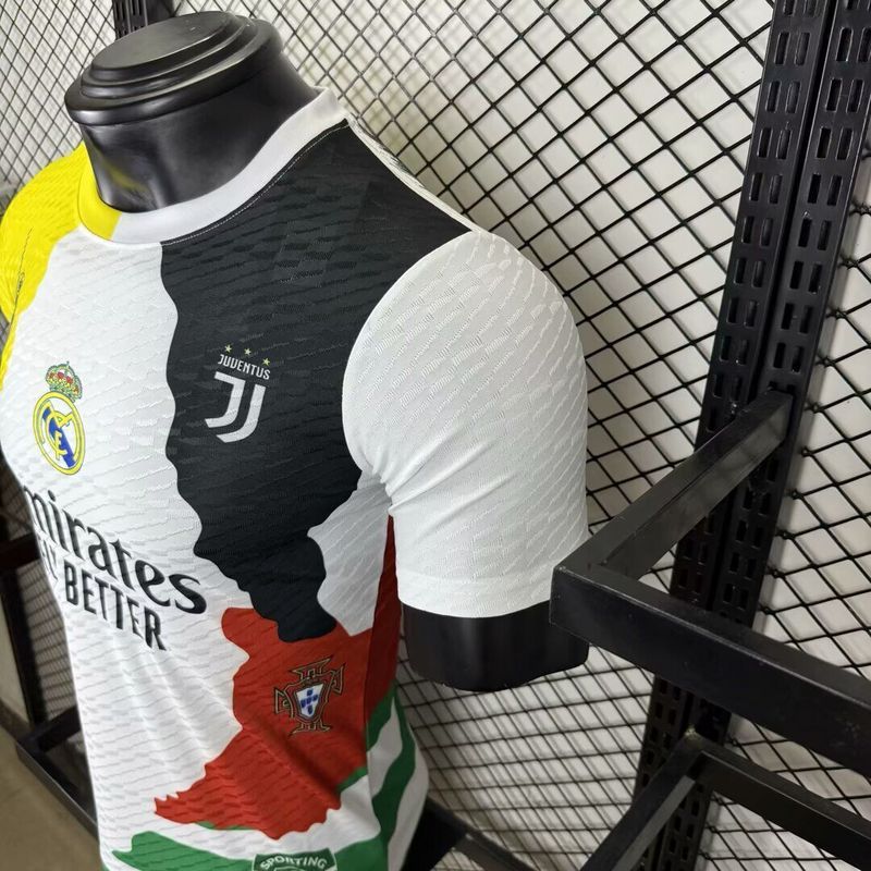 Cristiano Ronaldo Commemorative Edition Kit Soccer T-Shirt Player Version