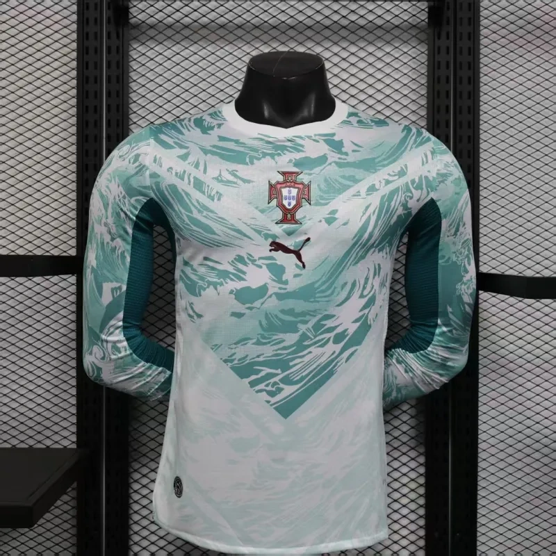 2026 Portugal Away World Cup Soccer Jersey Player Version Long Sleeve