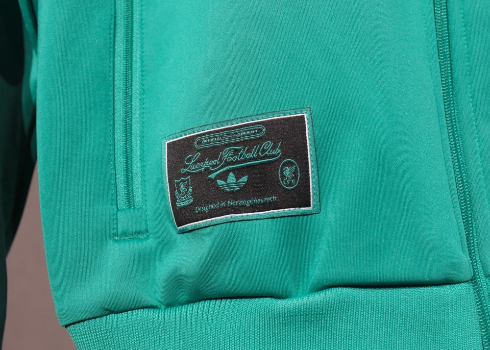 25-26 Liverpool FC Zipper Sweat Terrace Icons Track Kit(Top+Pants) Green