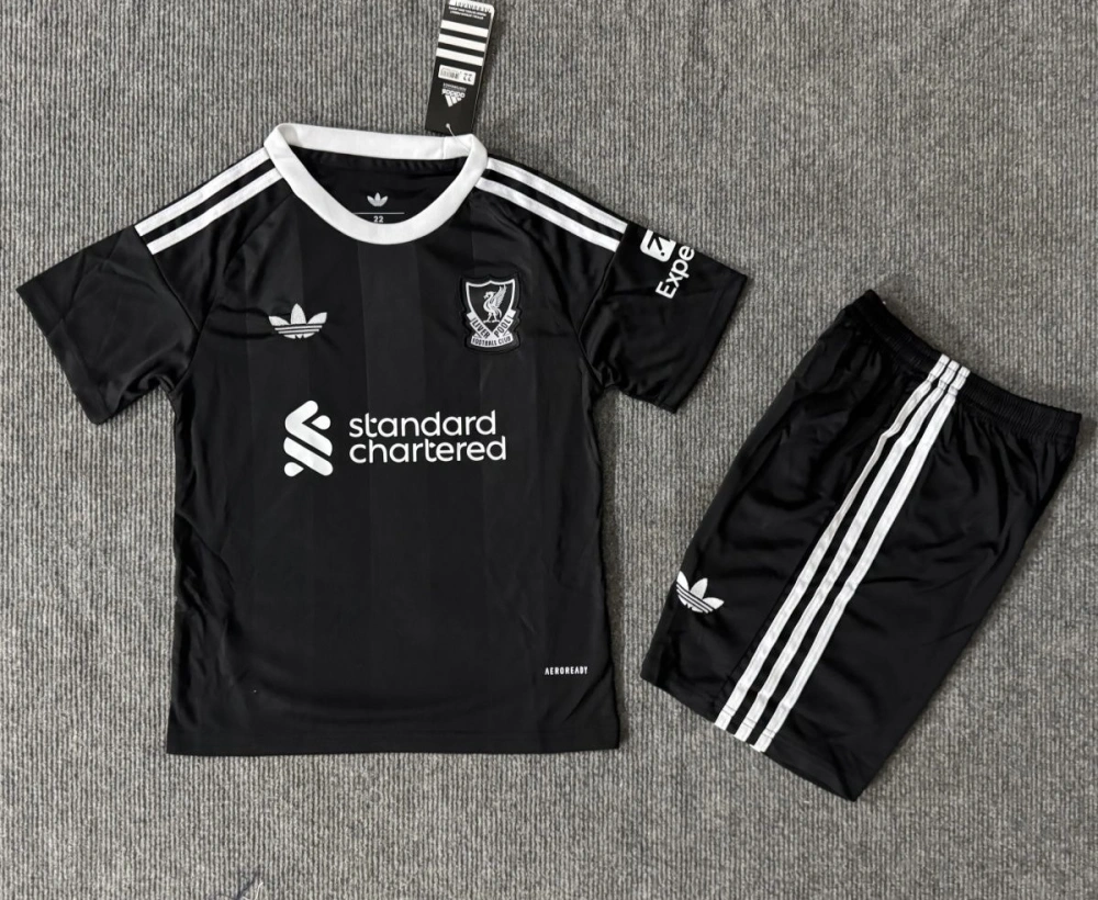 25-26 Liverpool Third Goalkeeper Kids Kit Jersey+Shorts
