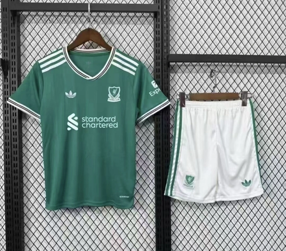25-26 Liverpool Away Football Kids Kit Jersey+Shorts