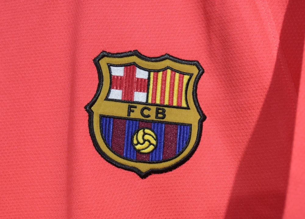 14-15 Barcelona Away Retro Jersey Player Version Pink