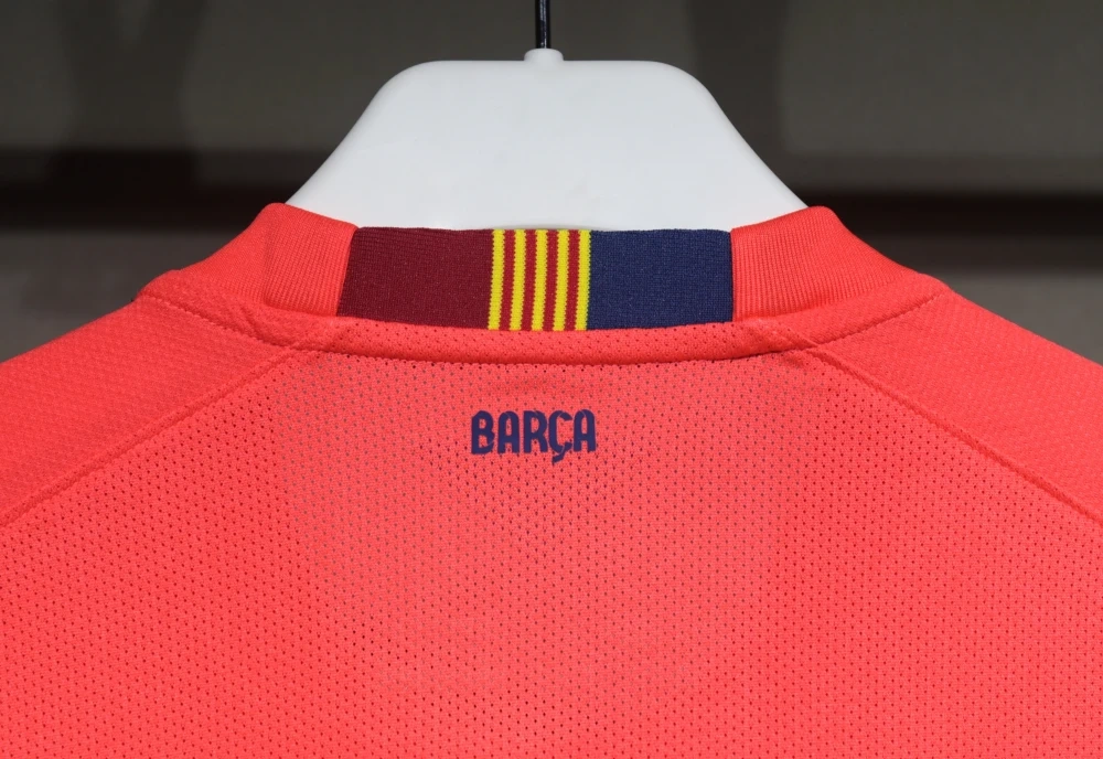 14-15 Barcelona Away Retro Jersey Player Version Pink