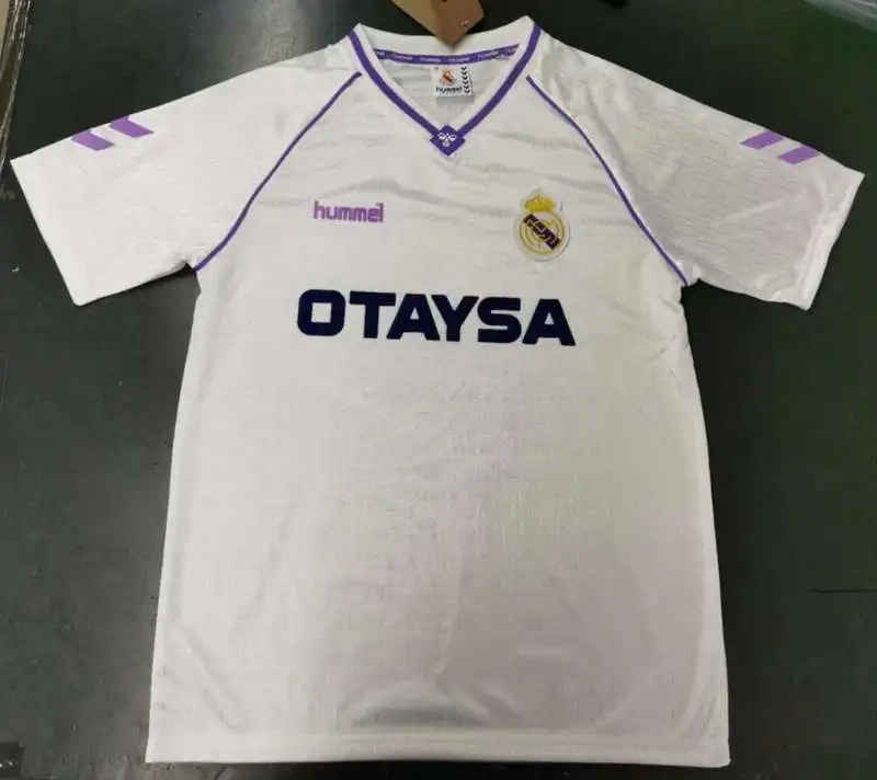 1990-91 Real Madrid Home Retro Jersey