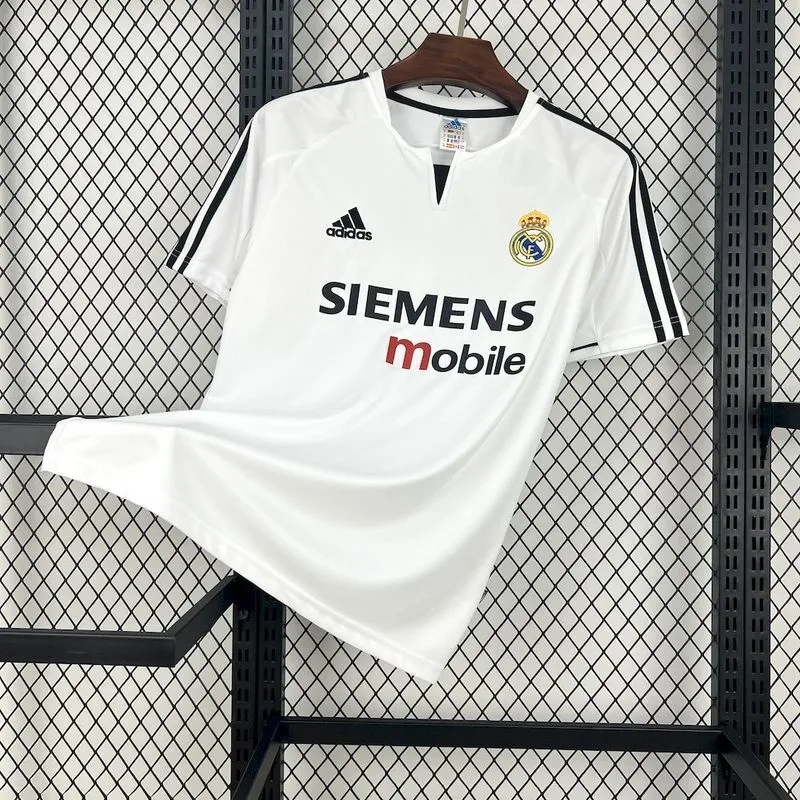 2003-04 Real Madrid Home Retro Soccer Jersey