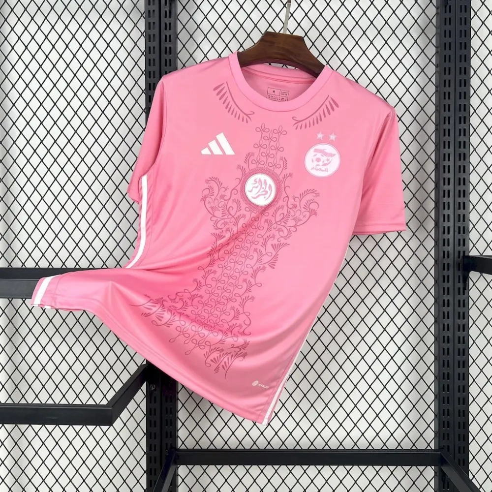 24-25 Algeria Soccer Jersey Pink