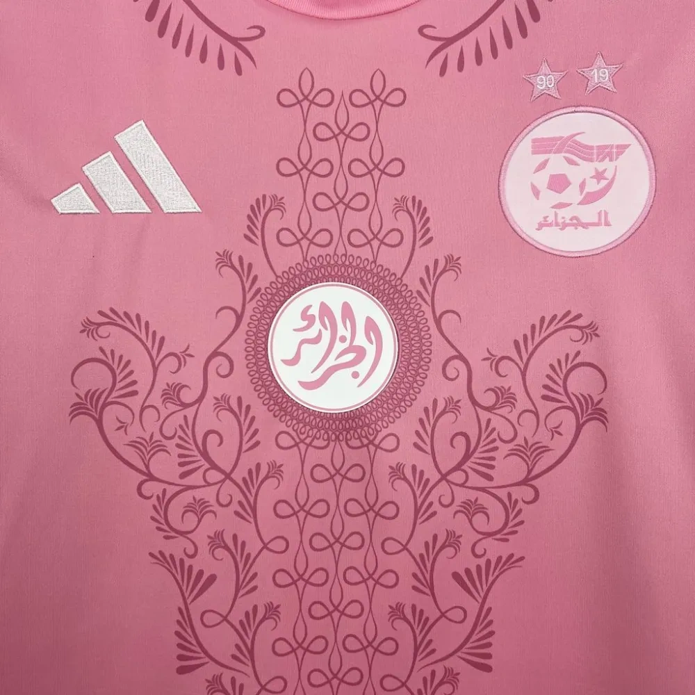 24-25 Algeria Soccer Jersey Pink
