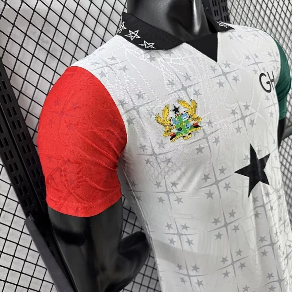 2025 Ghana Special Edition Soccer Jersey White