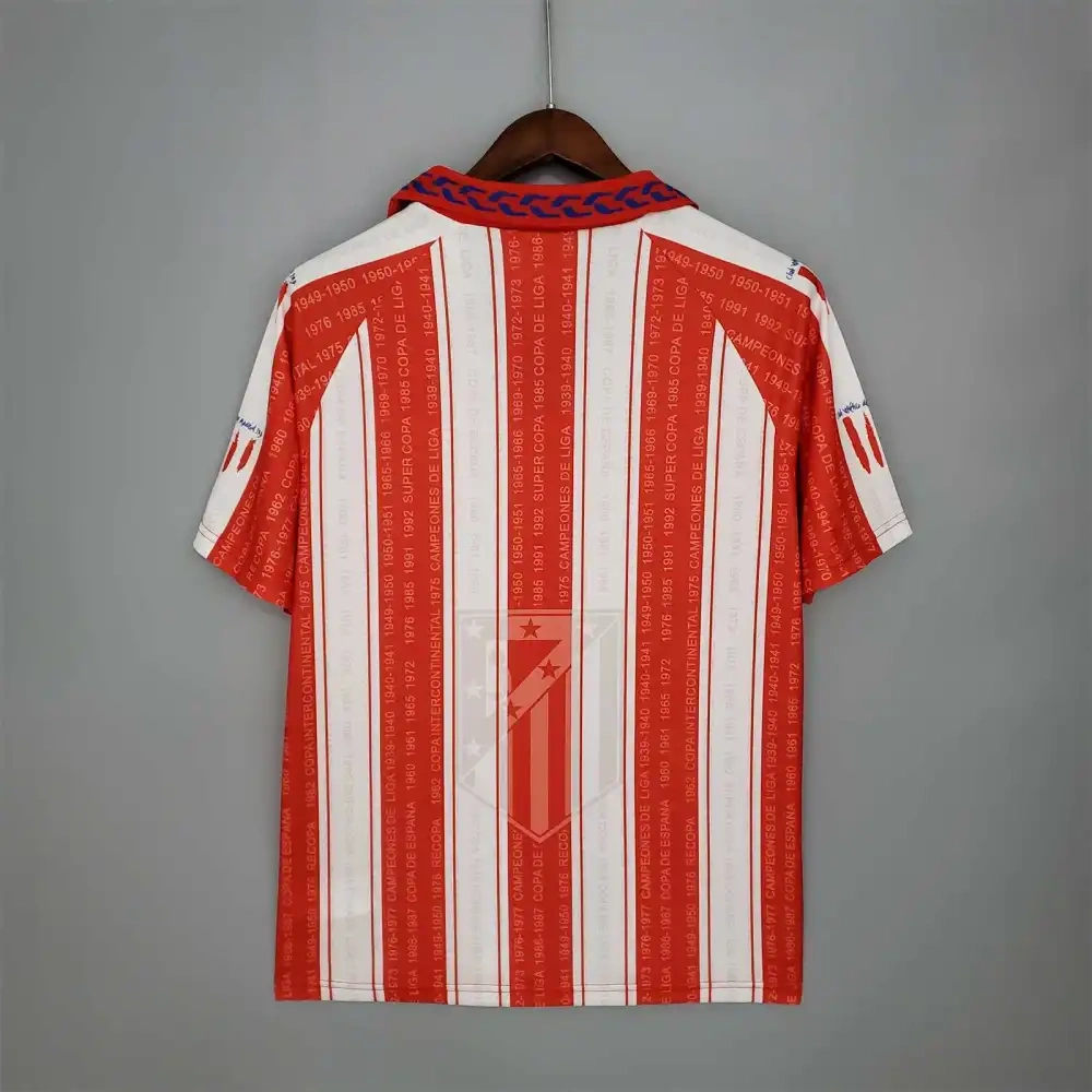 1995-96 Atletico Madrid Home Retro Jersey