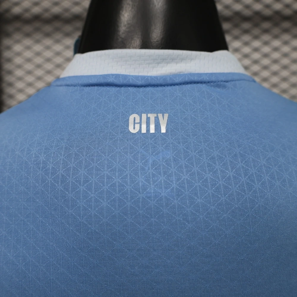 26-27 Manchester City Home Soccer Jersey Player Version Long Sleeve