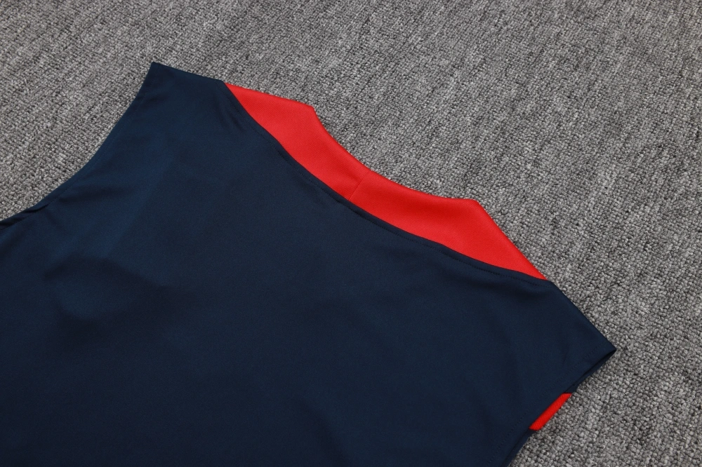 25-26 PSG Training Sleeveless Soccer Kit Jersey+Shorts