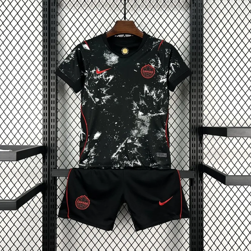2026 Canada Away World Cup Soccer Kids Kit Jersey+Shorts