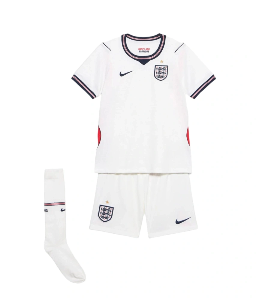 2026 England Home Wolrd Cup Soccer Kids Full Kit Jersey+Shorts+Socks