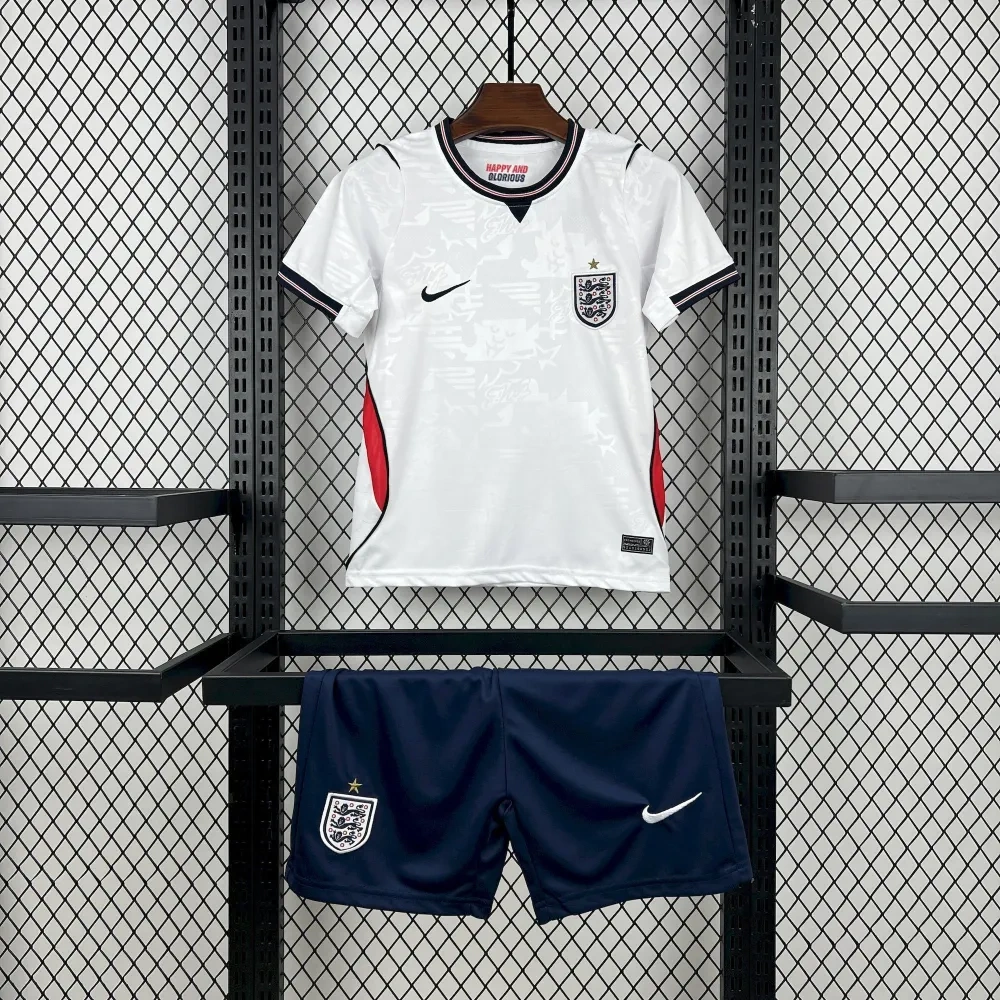 2026 England Home Wolrd Cup Soccer Kids Full Kit Jersey+Shorts+Socks