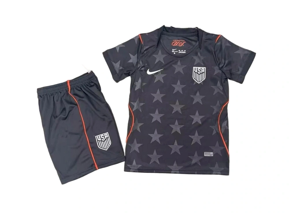 2026 USMNT Away World Cup Soccer Kids Kit Jersey+Shorts