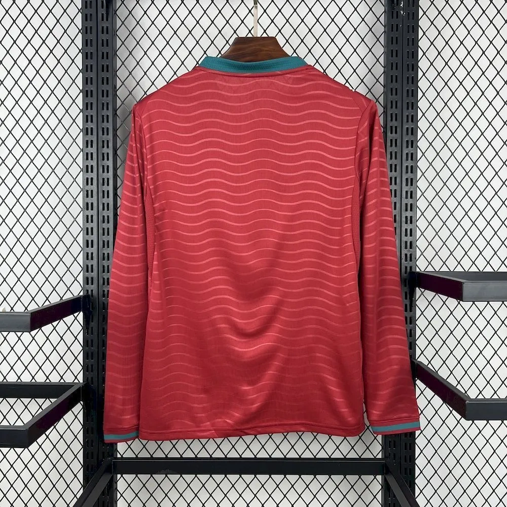 2026 Portugal Home World Cup Soccer Jersey Long Sleeve