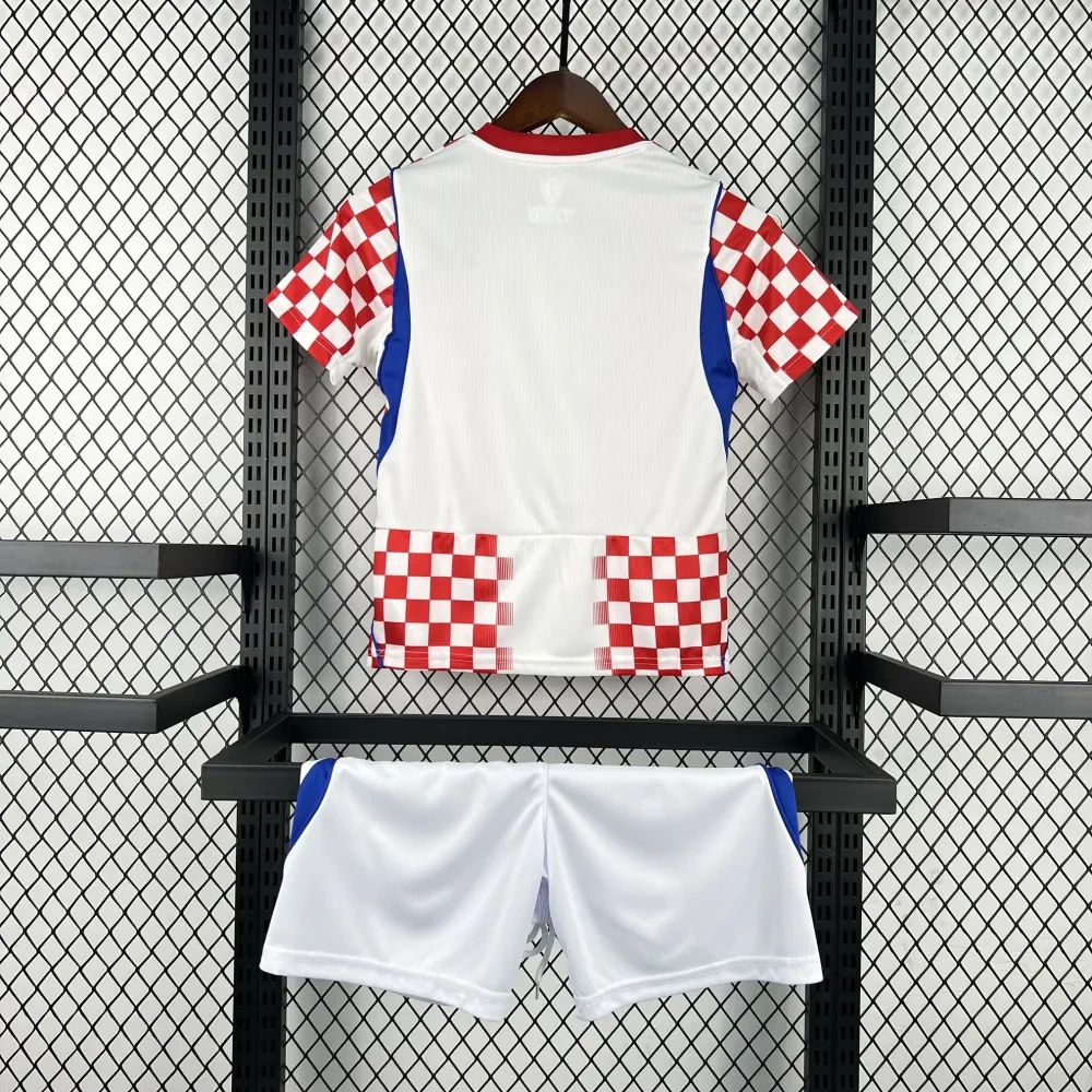 2026 Croatia World Cup Home Football Kids Kit Jersey+Shorts
