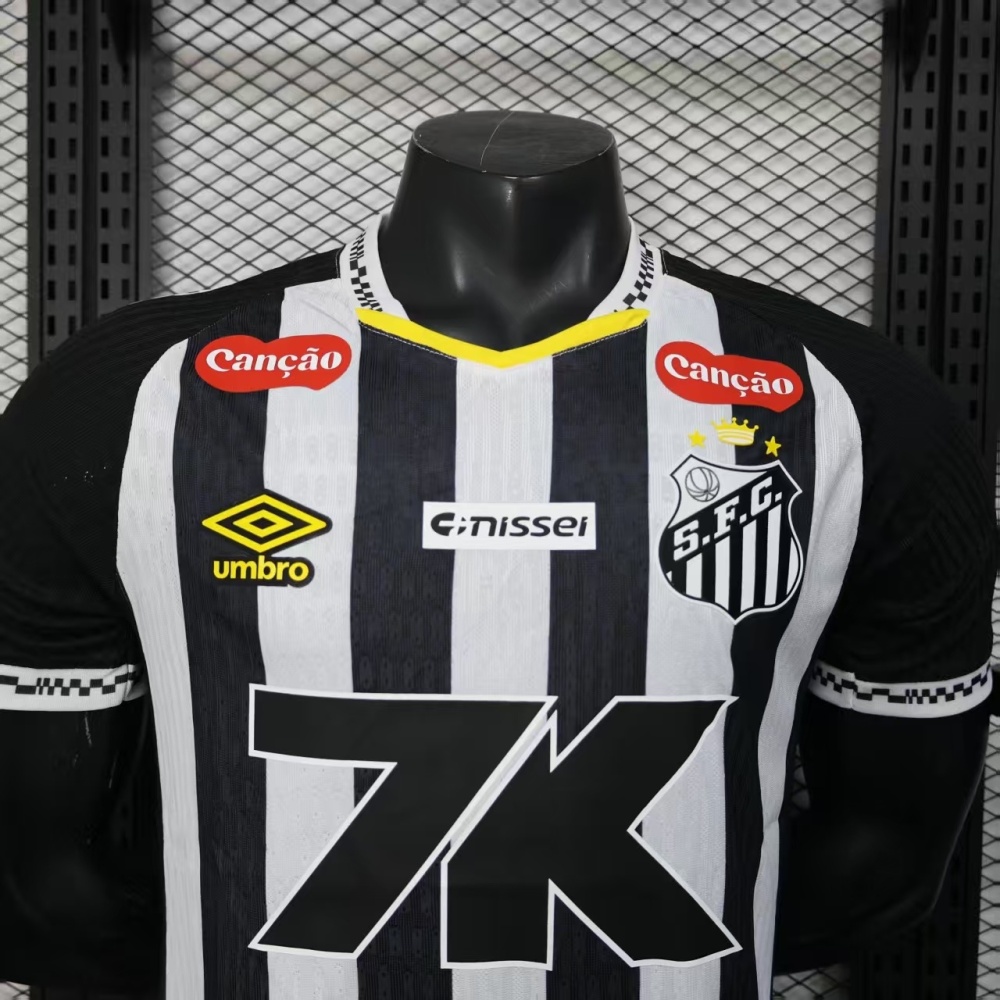 2025/26 Santos FC Away Jersey with All Sponsors Player Version