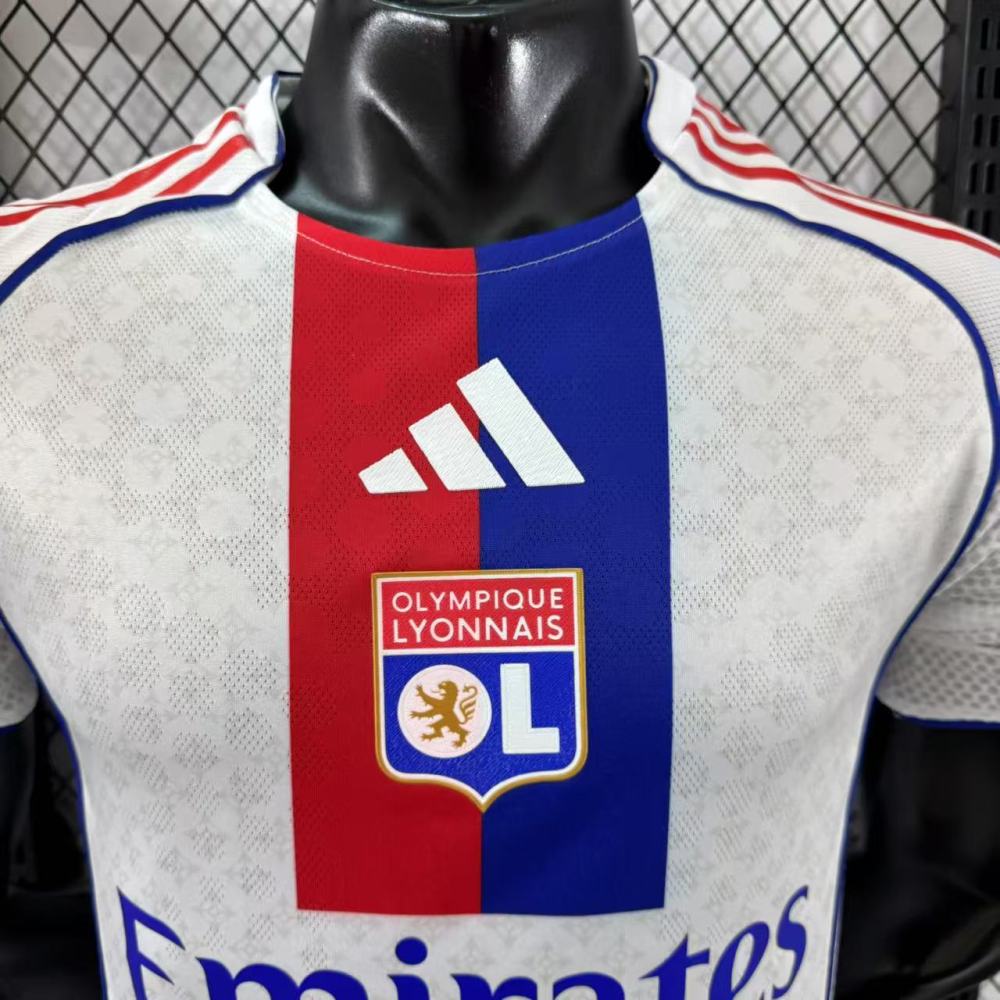 2025/26 Olympique Lyonnais Home Jersey Player Version