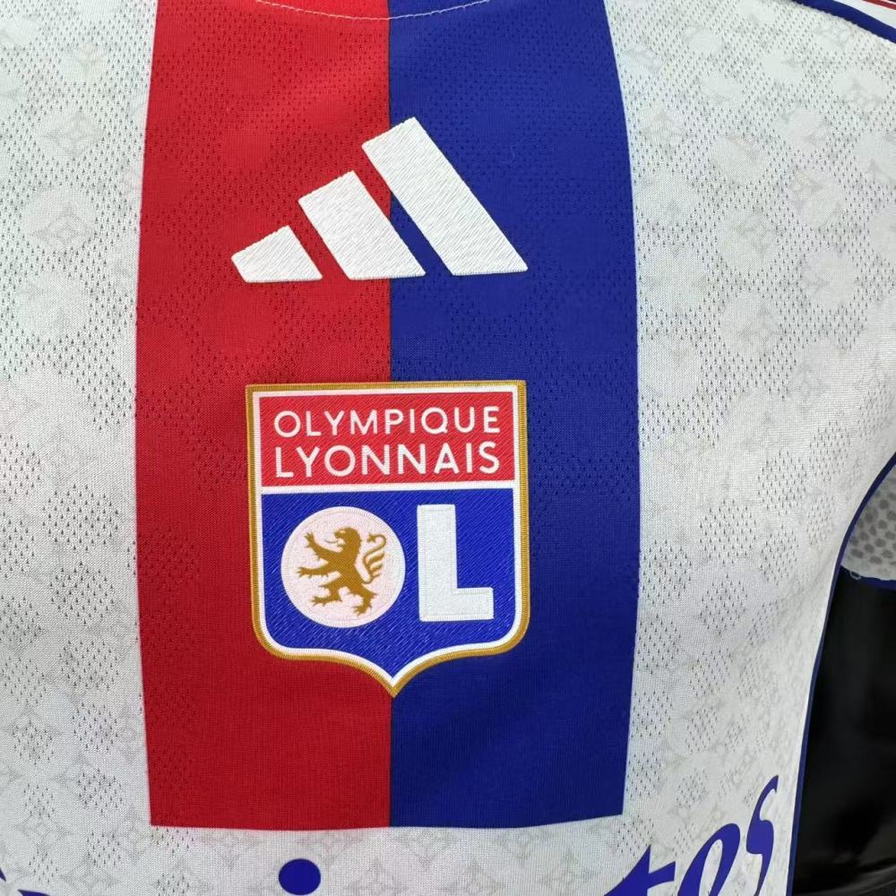 2025/26 Olympique Lyonnais Home Jersey Player Version