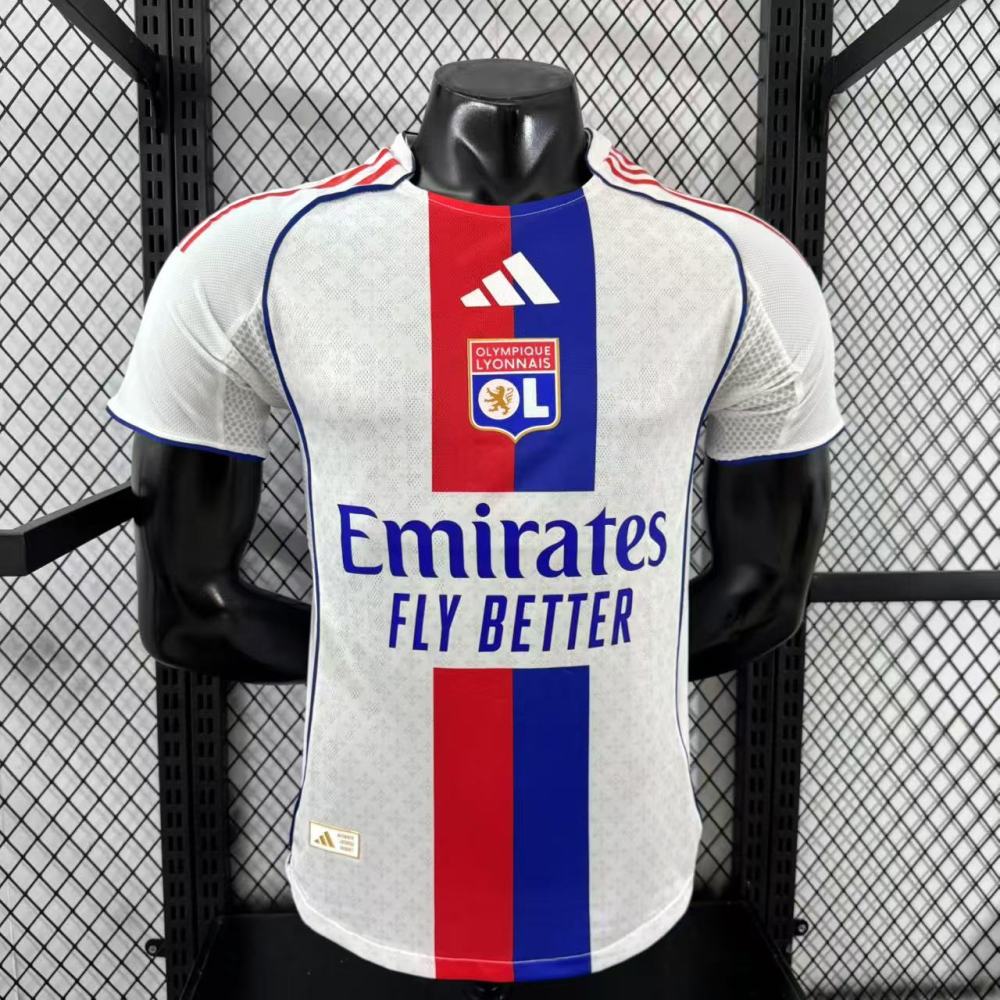 2025/26 Olympique Lyonnais Home Jersey Player Version