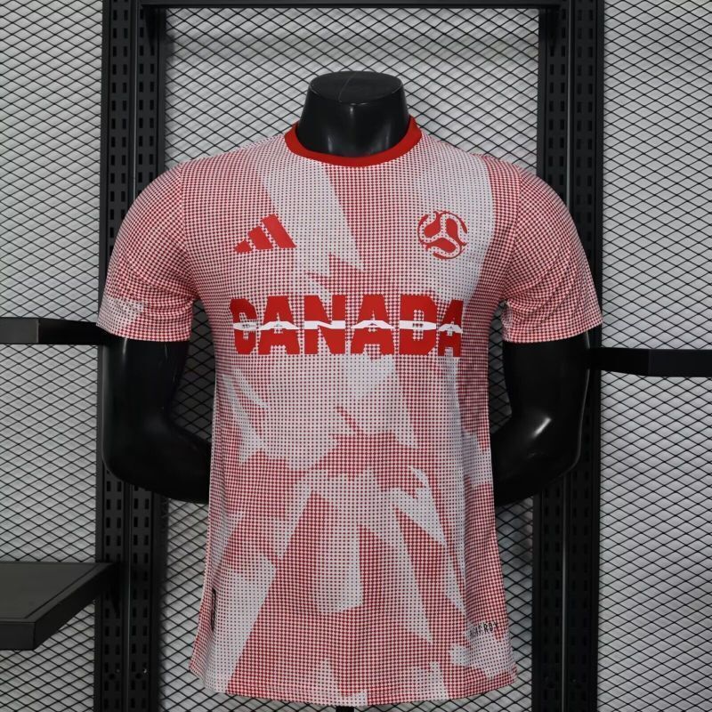 2026 Canada World Cup Pink and White Jersey Player Version