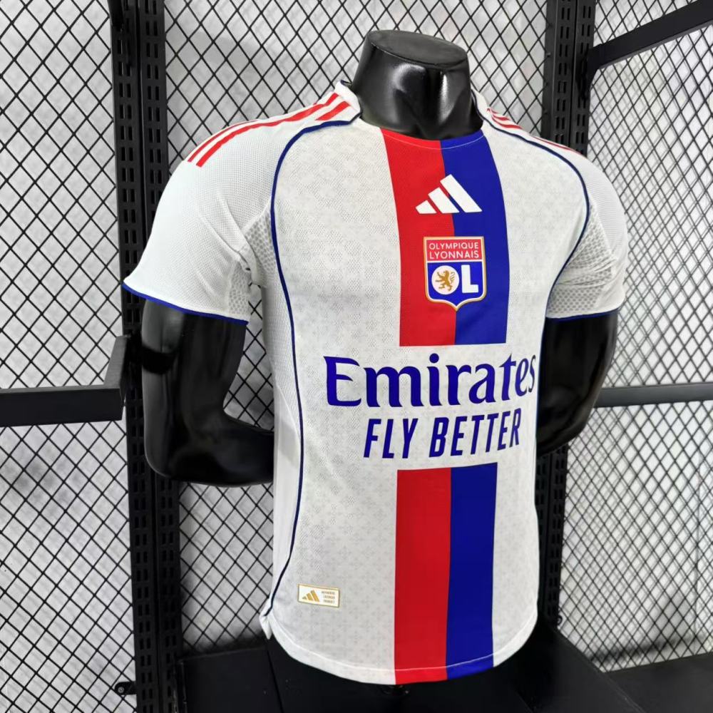 2025/26 Olympique Lyonnais Home Jersey Player Version