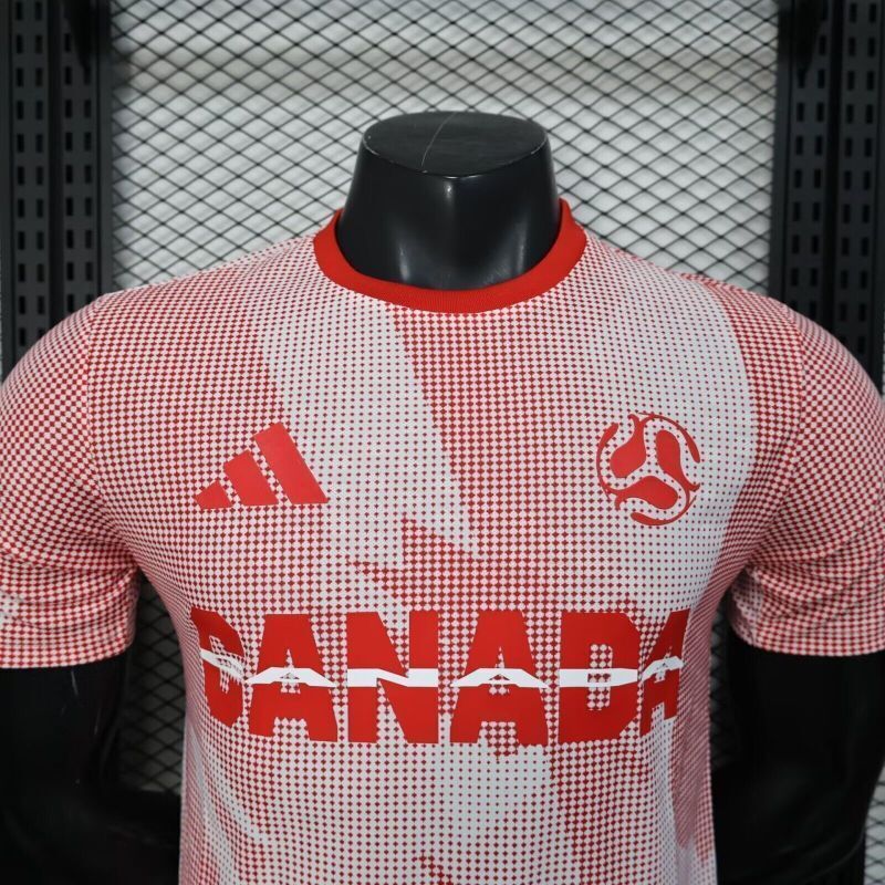 2026 Canada World Cup Pink and White Jersey Player Version