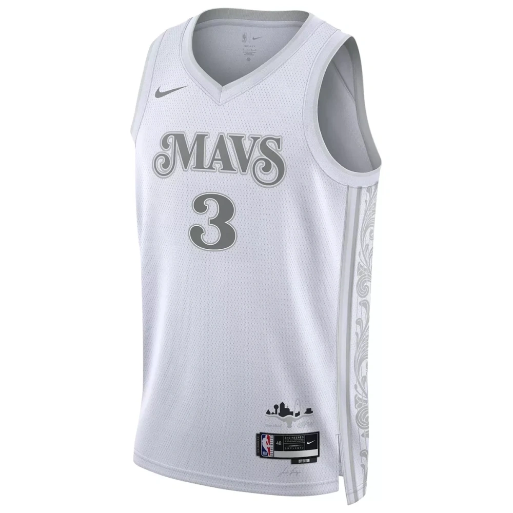 Unisex Dallas Mavericks Anthony Davis #3 White Swingman Jersey - City Edition