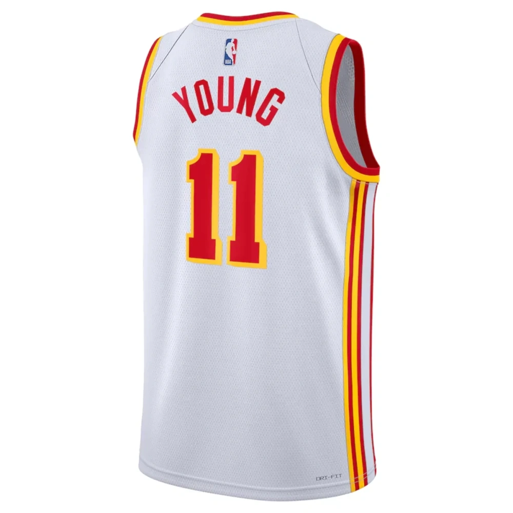 Unisex Atlanta Hawks Trae Young #11 White Swingman Jersey - Association Edition