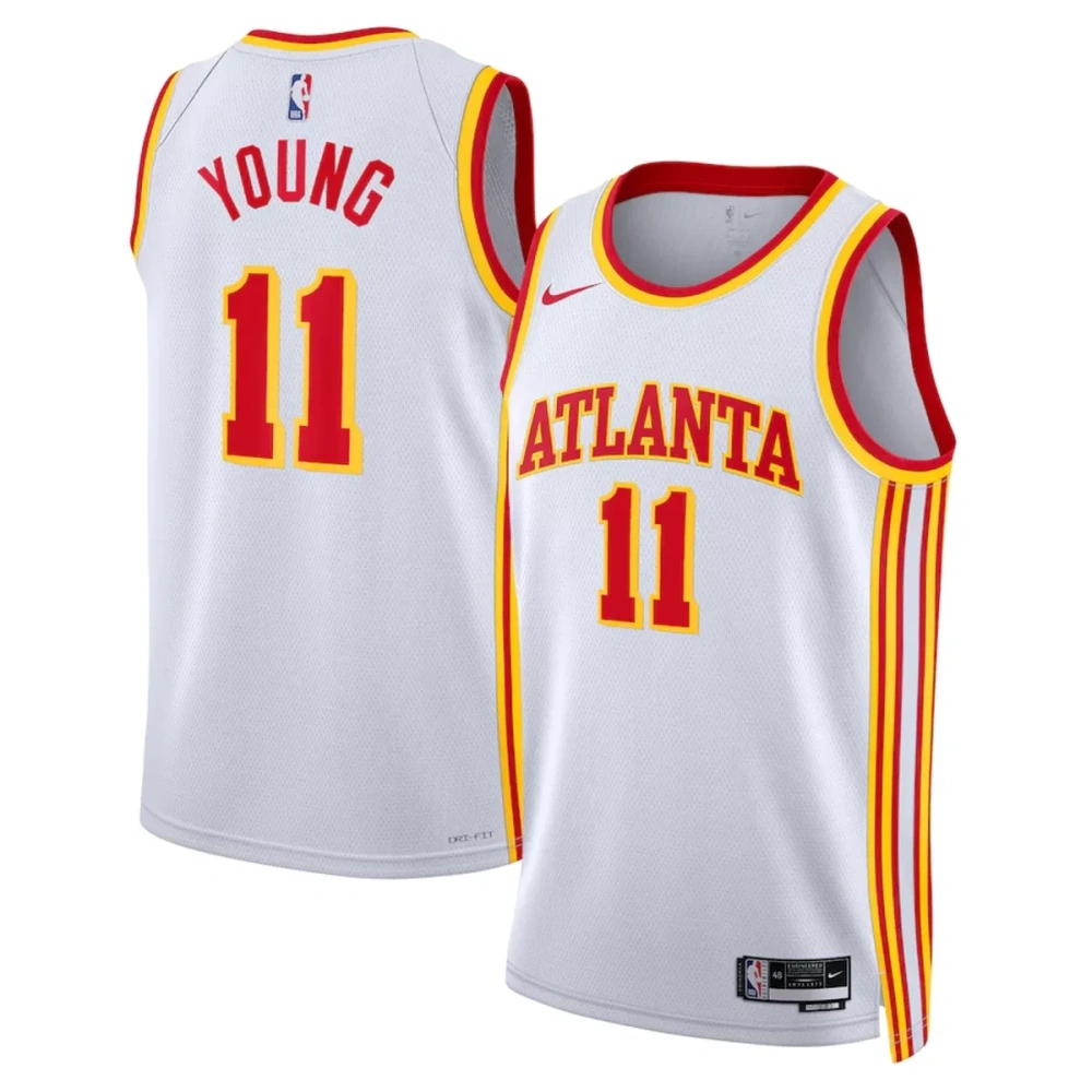 Unisex Atlanta Hawks Trae Young #11 White Swingman Jersey - Association Edition