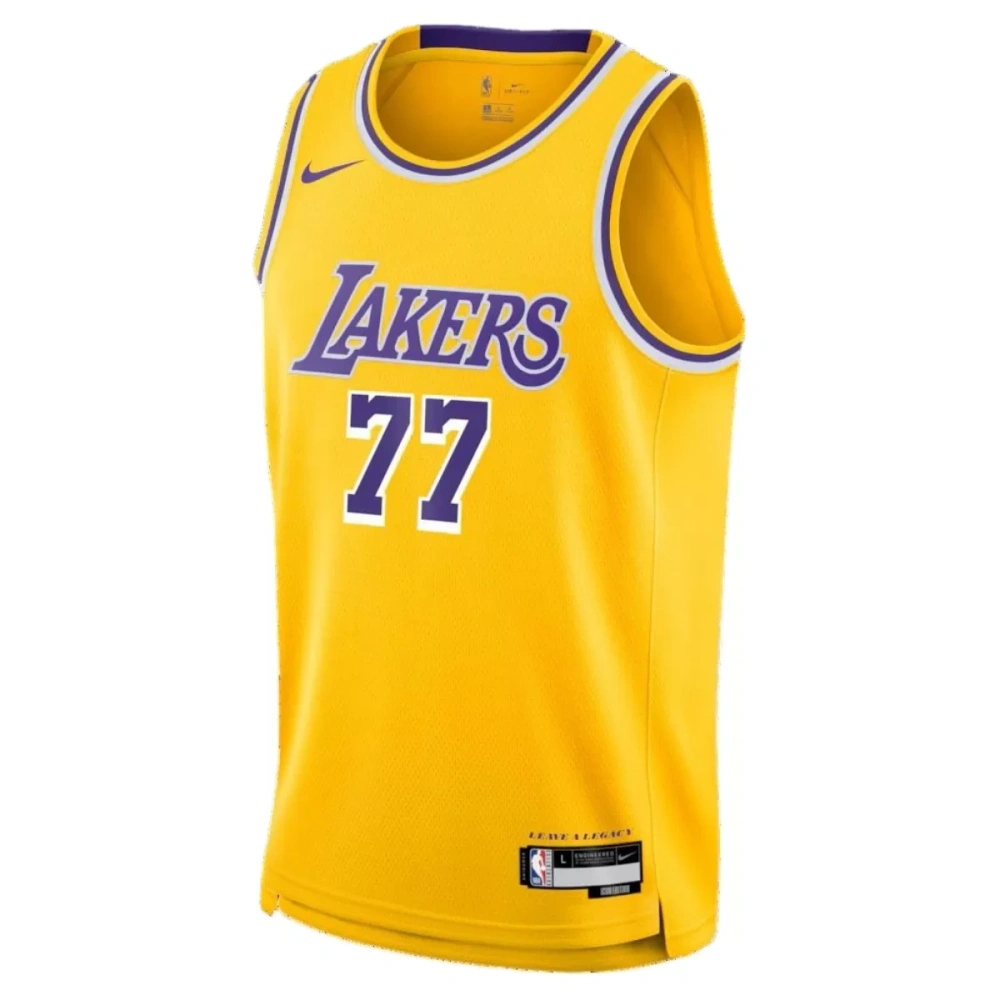 Unisex Los Angeles Lakers Luka Dončić #77 Nike Gold Swingman Jersey - Icon Edition