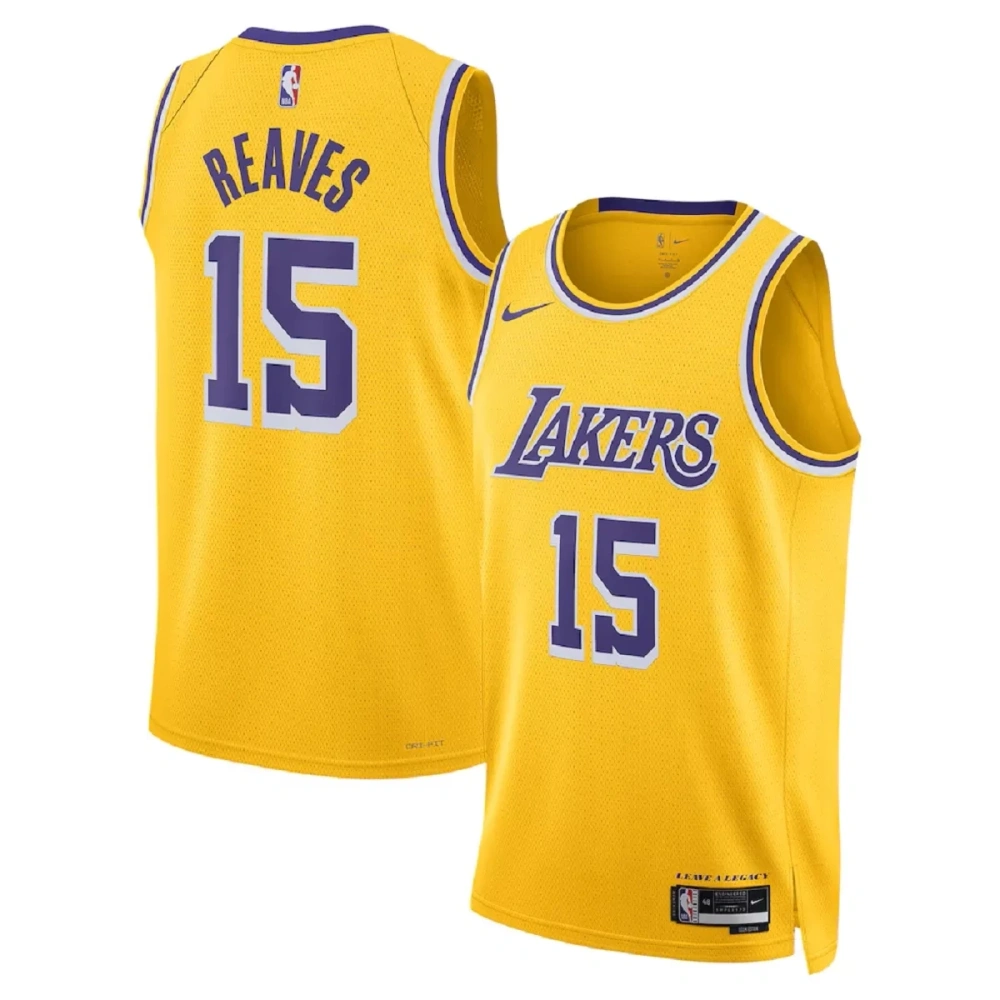 Unisex Los Angeles Lakers Austin Reaves #15 Gold Swingman Jersey - Icon Edition