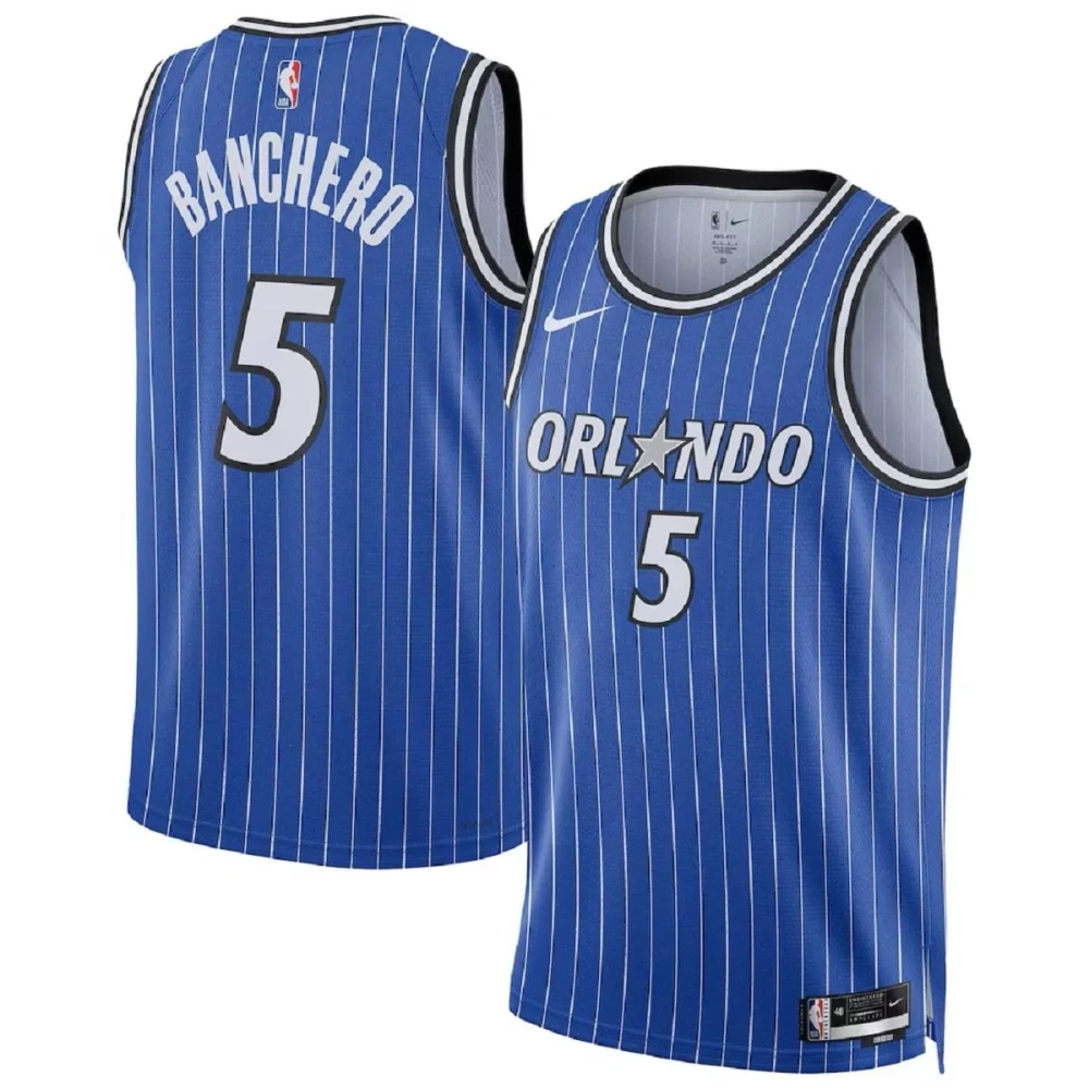 Unisex Orlando Magic Paolo Banchero #5 Blue Swingman Jersey - Icon Edition