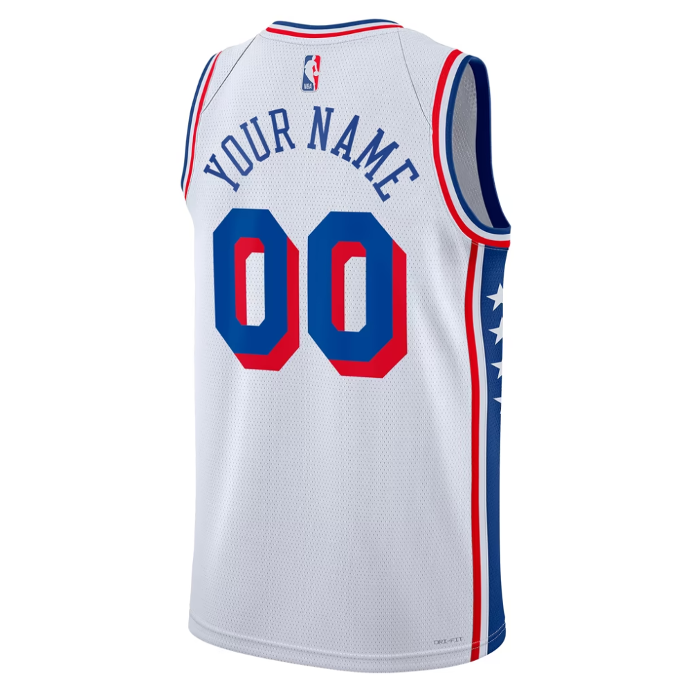 Philadelphia 76ers Nike Association Swingman Jersey - Custom - Unisex